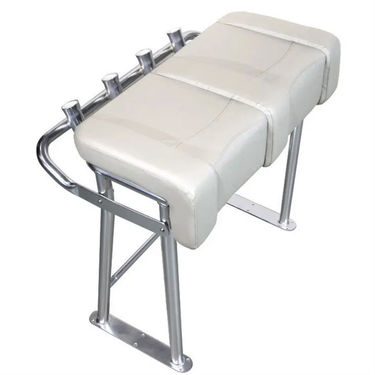 Leunende paal met hengelhouders