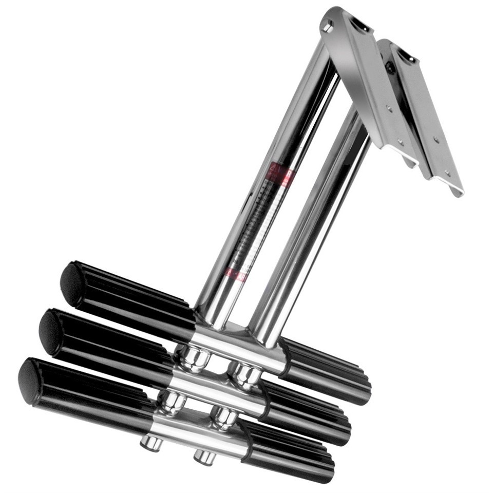 4 stappen ladder 316 roestvrij staal onder platform dia montage telescopische instapladder bootladder