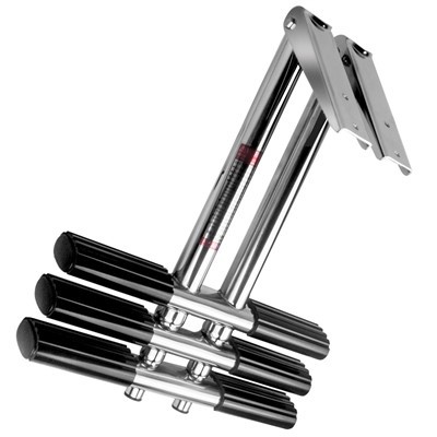 4 stappen ladder 316 roestvrij staal onder platform dia montage telescopische instapladder bootladder